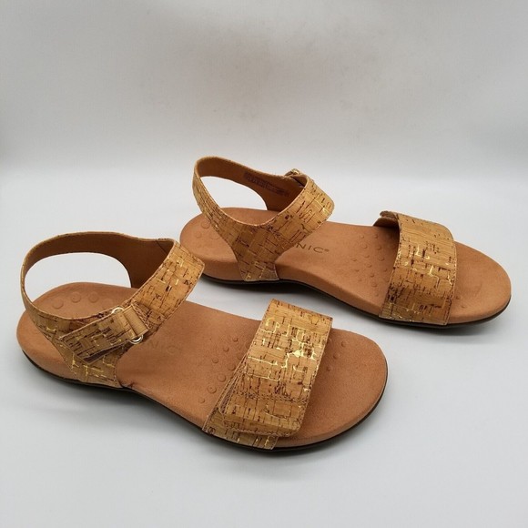 Vionic Women Gold Cork Marsala Sandals - Picture 5 of 9